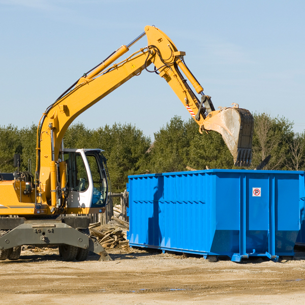 are there any restrictions on where a residential dumpster can be placed in Chase County Kansas